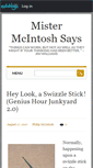 Mobile Screenshot of mistermcintoshsays.org