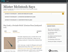 Tablet Screenshot of mistermcintoshsays.org